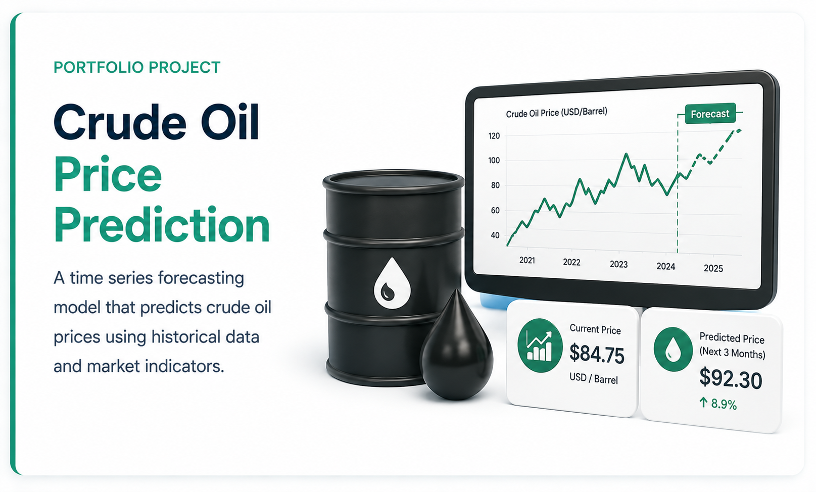 Crude Oil Price Prediction - light theme preview