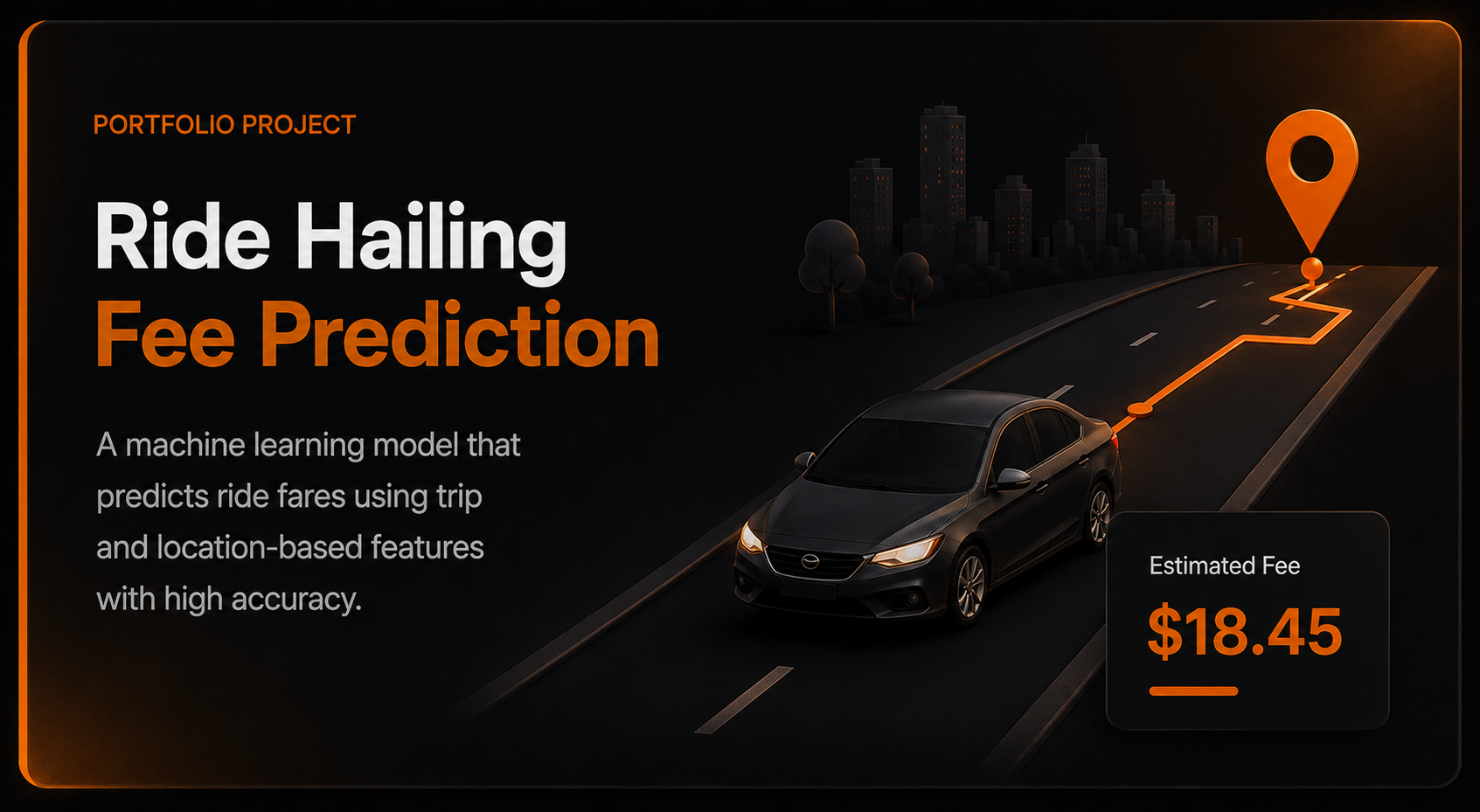 Trip Price Prediction - dark theme preview